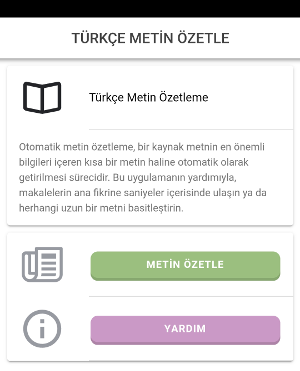 Turkish Text Summarizer